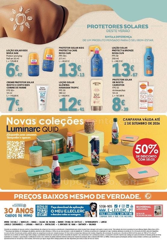 Antevisão Folheto E-LECLERC Promoções de 23 a 29 julho